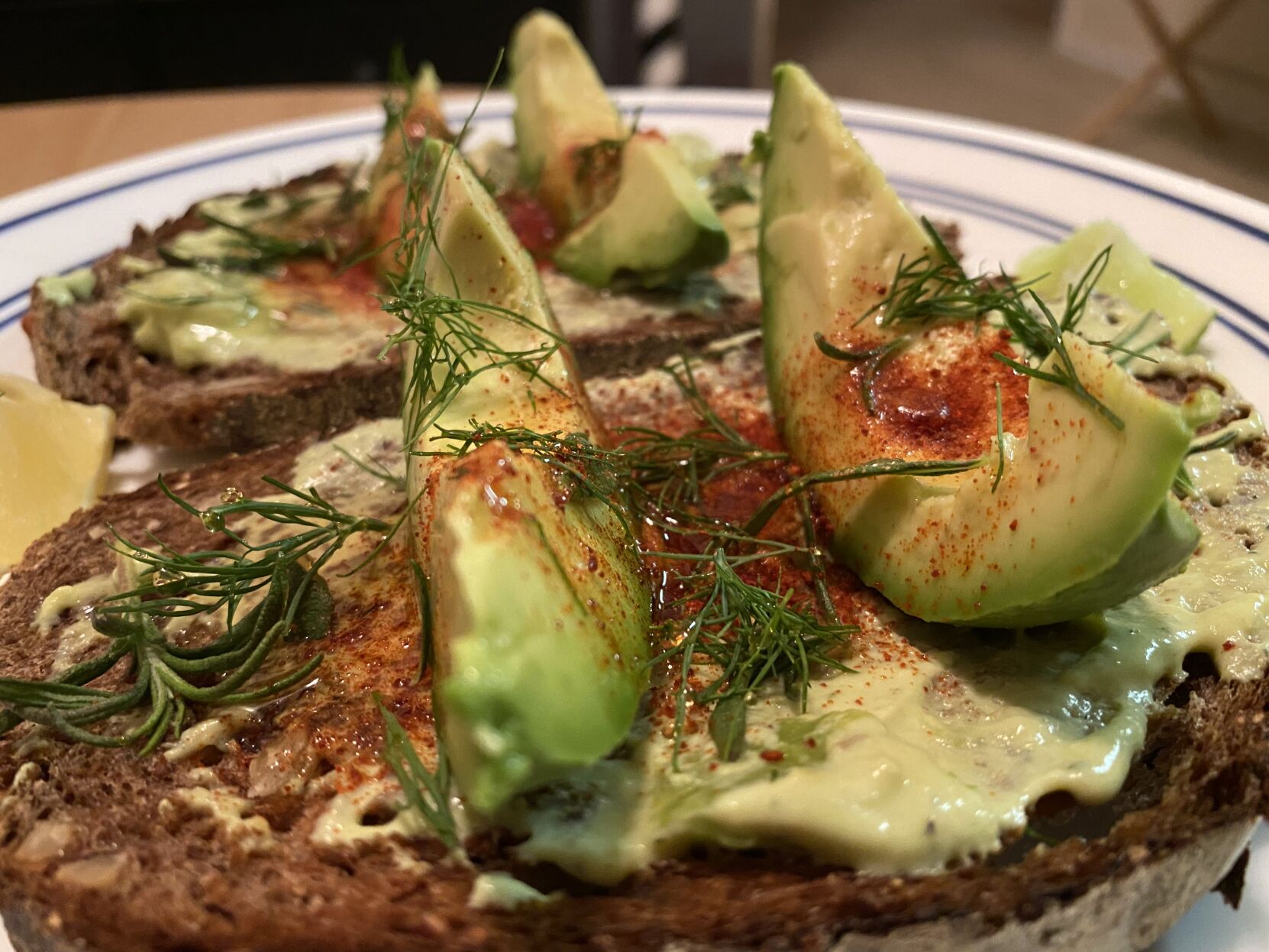 Pumpernickel Avocado Toast